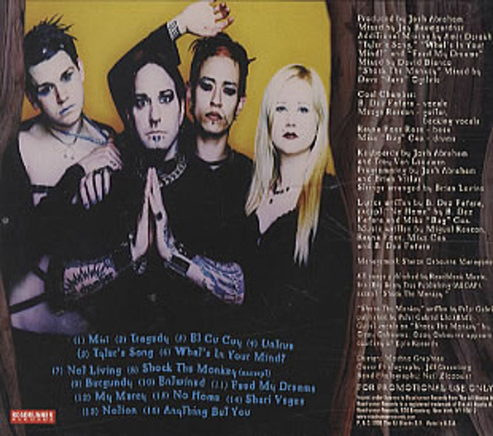 Coal Chamber Chamber Music US Promo CD album (CDLP) RRPROMO436