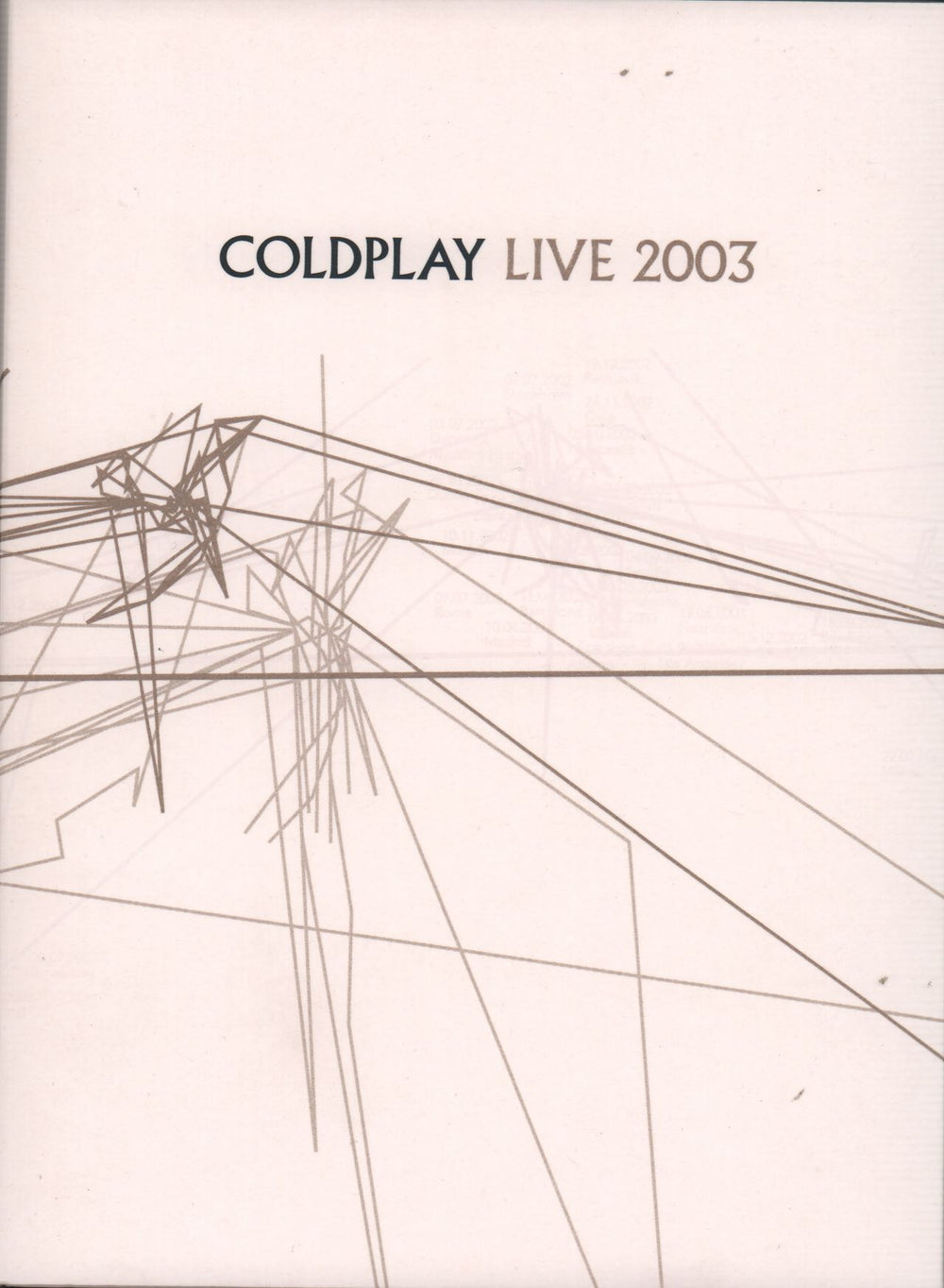 Coldplay Live 2003 UK 2-disc CD/DVD set 4908119