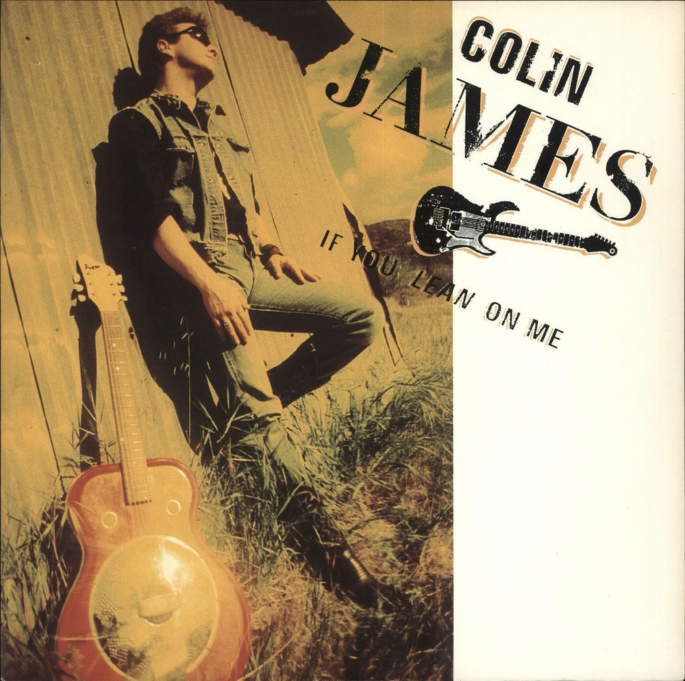 Colin James If You Lean On Me UK 12" vinyl single (12 inch record / Maxi-single) VUST33