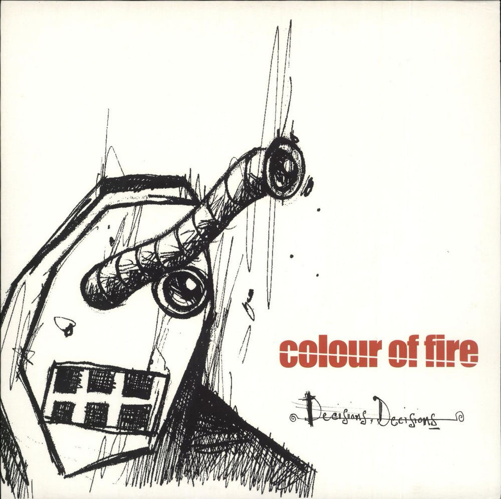 Colour Of Fire Decisions, Decisions - Red Vinyl UK 7" vinyl single (7 inch record / 45) RMR17VS