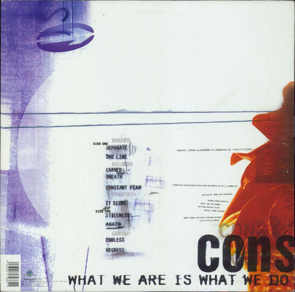 Constraint What We Are Is What We Do And What We Do Always Changes German vinyl LP album (LP record) 7277017723311