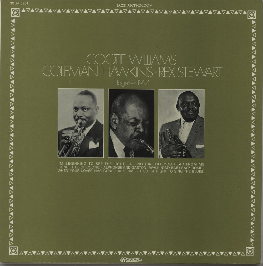 Cootie Williams Together 1957 French vinyl LP album (LP record) 30JA5201