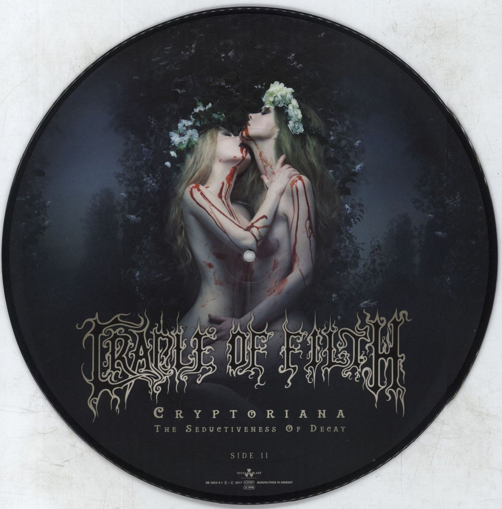 Cradle Of Filth Cryptoriana - The Seductiveness Of Decay German picture disc LP (vinyl picture disc album) 2017