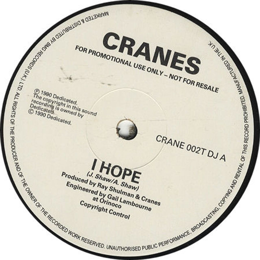 Cranes Espero E.P. UK Promo 12" vinyl single (12 inch record / Maxi-single) CRANE002TDJ