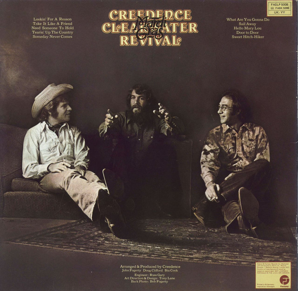 Creedence Clearwater Revival Mardi Gras German vinyl LP album (LP record)