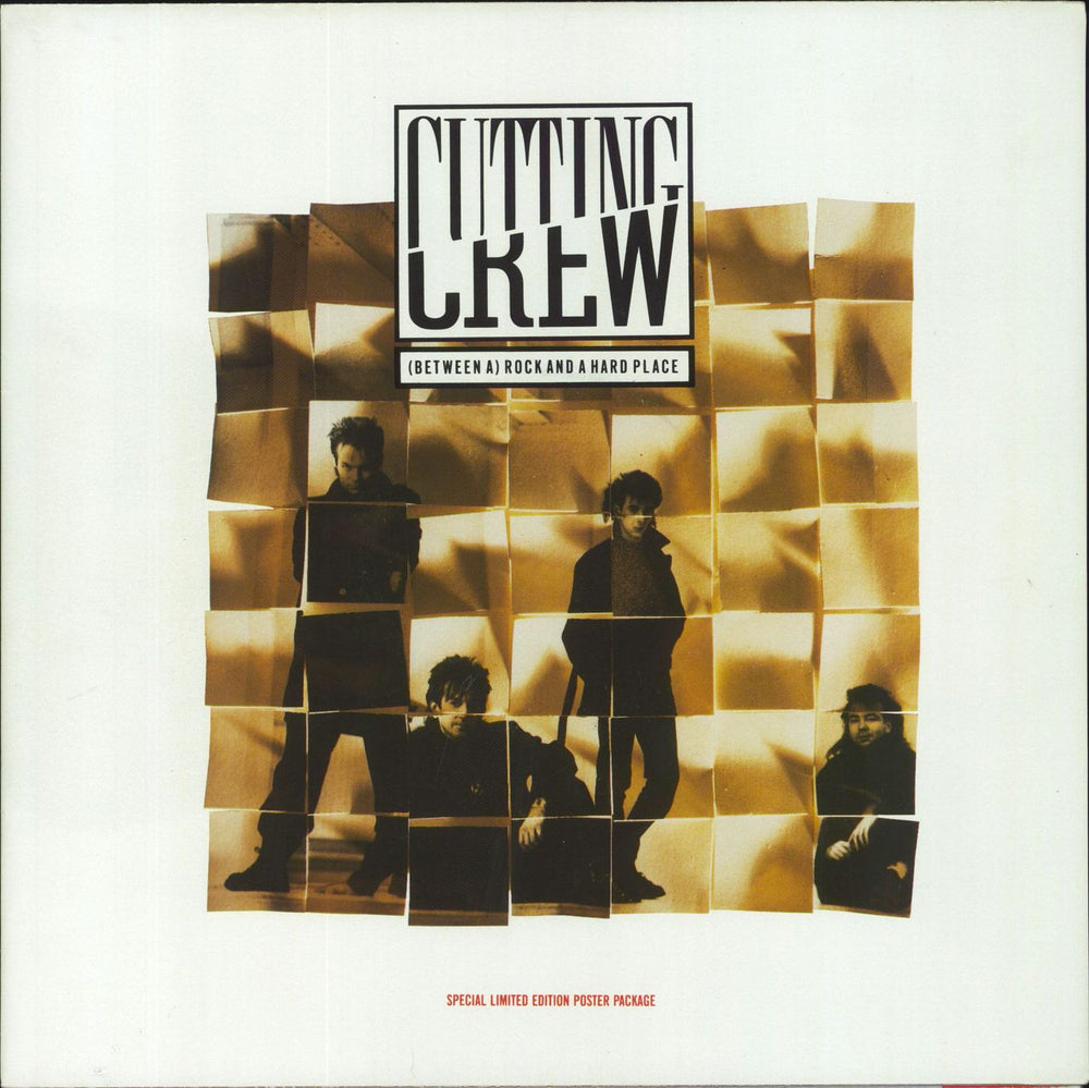 Cutting Crew (Between A) Rock And A Hard Place - poster sleeve UK 12" vinyl single (12 inch record / Maxi-single) SRNTP108