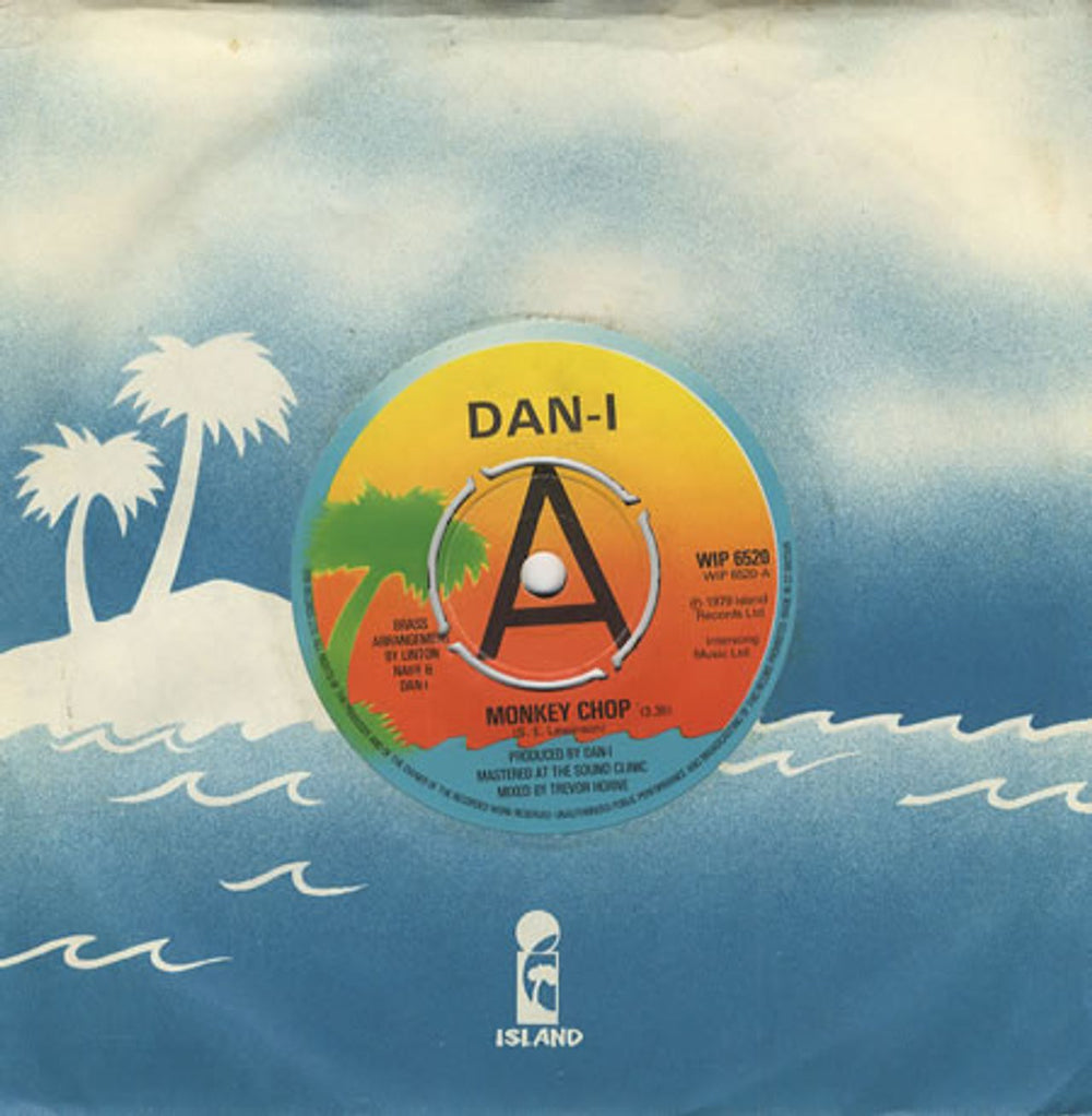 Dan-I Monkey Chop - A Label UK Promo 7" vinyl single (7 inch record / 45) WIP6520