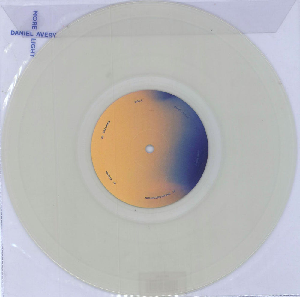 Daniel Avery More Light - Clear Milky Vinyl UK 10" vinyl single (10 inch record) PHLP13X