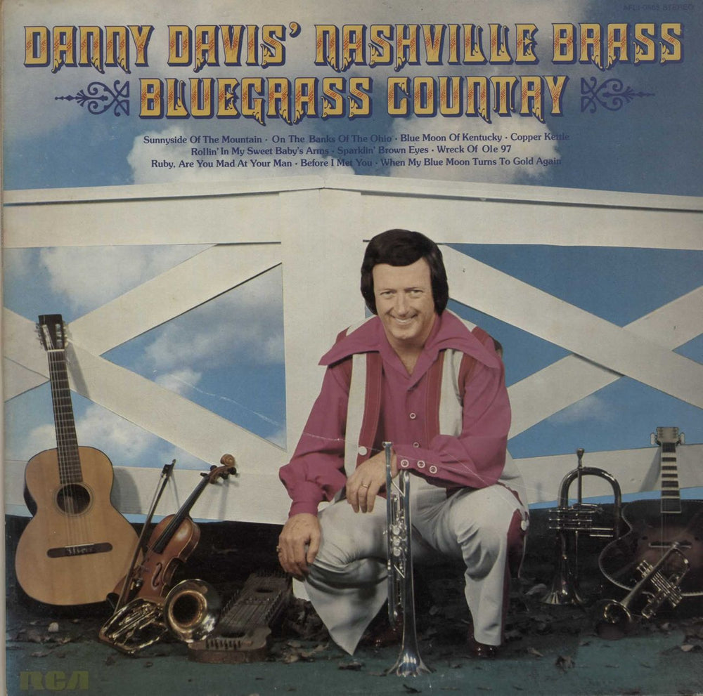 Danny Davis Bluegrass Country UK vinyl LP album (LP record) AFL10565