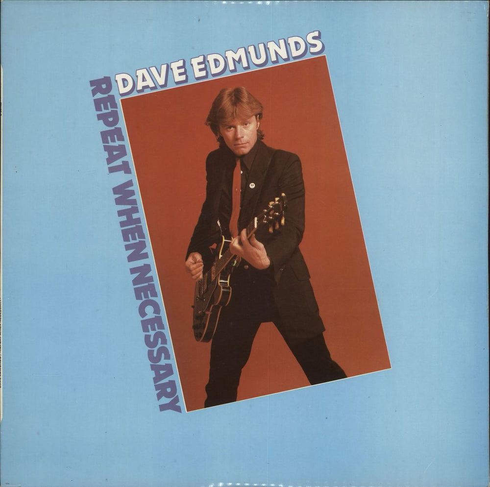 Dave Edmunds Repeat When Necessary Spanish vinyl LP album (LP record) S90.183