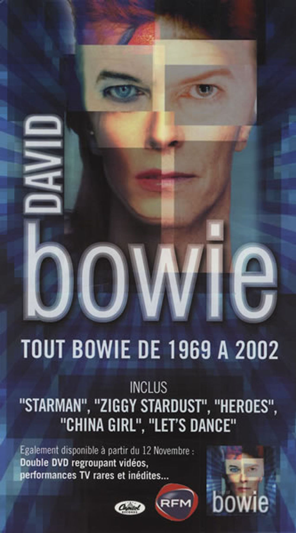 David Bowie Best Of Bowie French Promo display PROMO DISPLAY