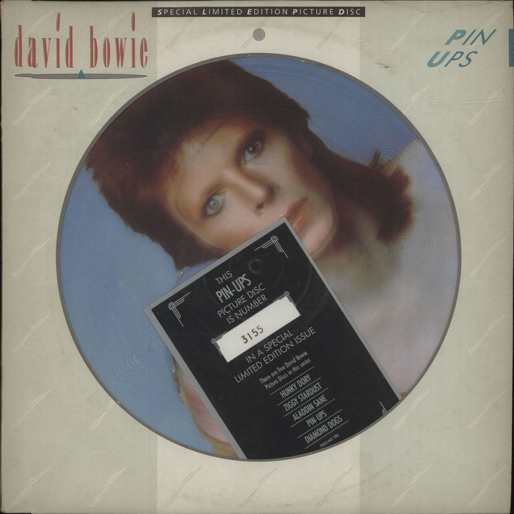 David Bowie Pin Ups + Certificate - EX UK picture disc LP (vinyl picture disc album) BOPIC4