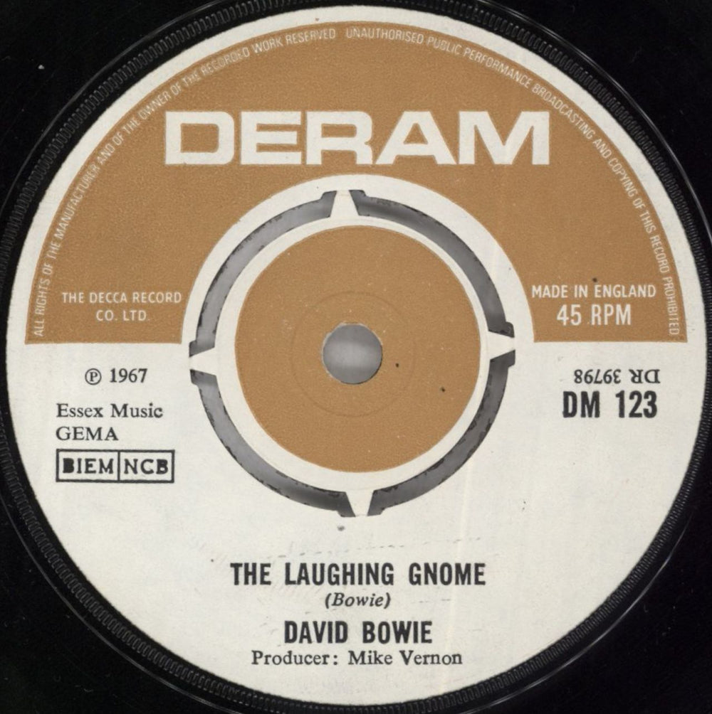 David Bowie The Laughing Gnome - 1st UK 7" vinyl single (7 inch record / 45) DM123