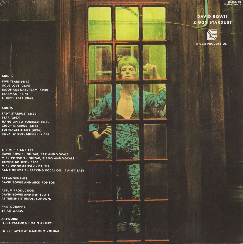 David Bowie The Rise And Fall Of Ziggy Stardust - 180gm Vinyl UK vinyl LP album (LP record) 5099946361417