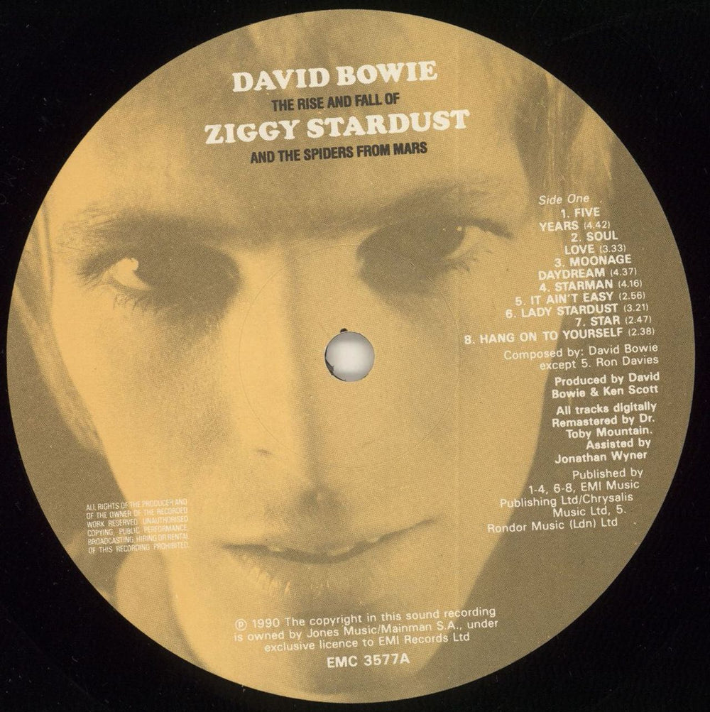 David Bowie The Rise And Fall Of Ziggy Stardust - Stickered UK vinyl LP album (LP record) BOWLPTH727105