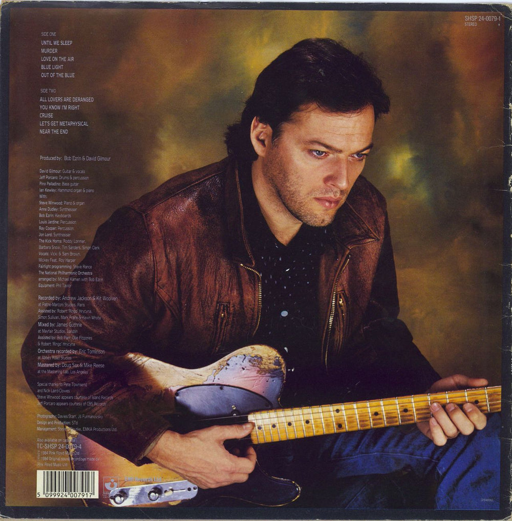 David Gilmour About Face - Test Pressing + Proof Sleeve UK vinyl LP album (LP record) DGLLPAB772660