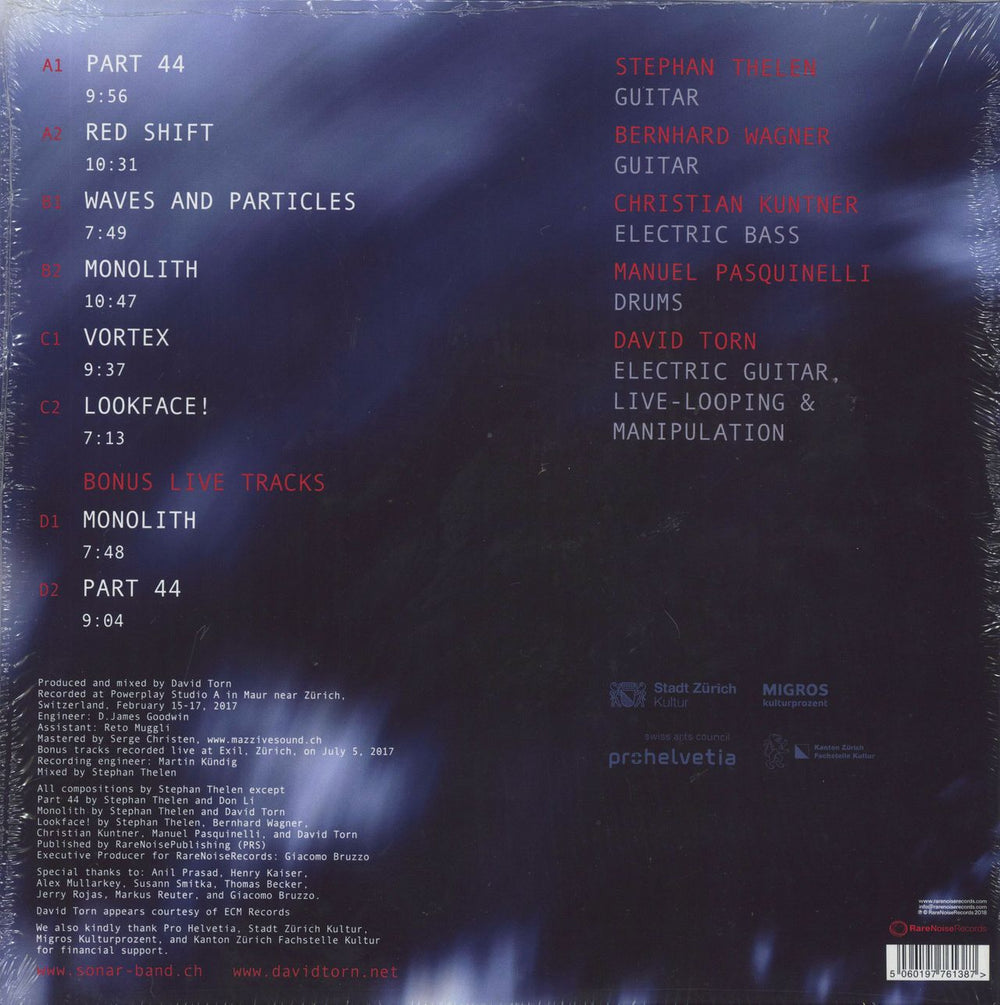 David Torn Vortex - Shrink Swiss 2-LP vinyl record set (Double LP Album) 5060197761387