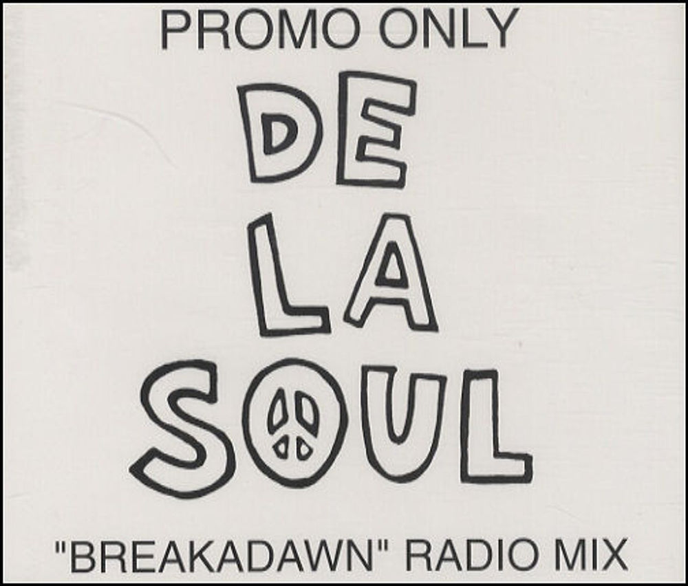 De La Soul Breakadawn UK Promo CD single (CD5 / 5") DLSCDPROMO8