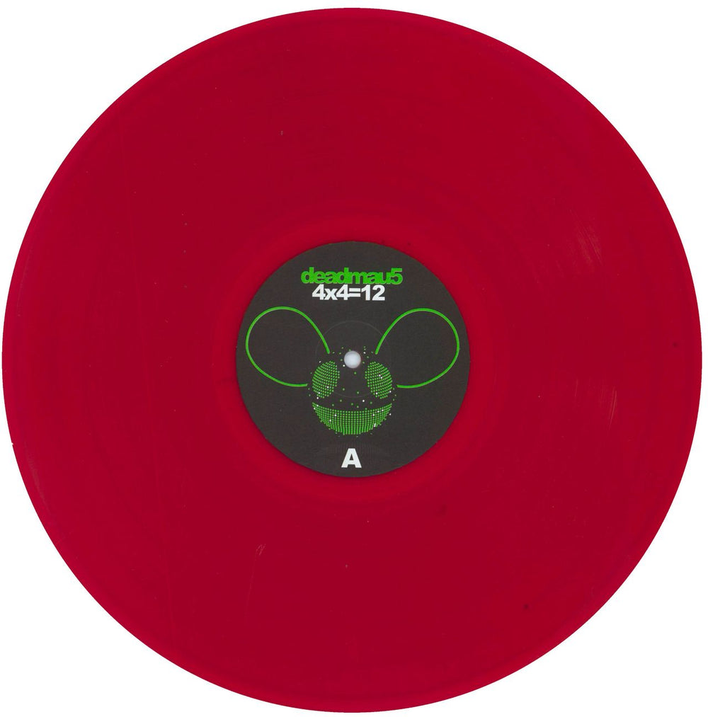 Deadmau5 4x4=12 - Red & Green Vinyl UK 2-LP vinyl record set (Double LP Album) D5A2LXR808121