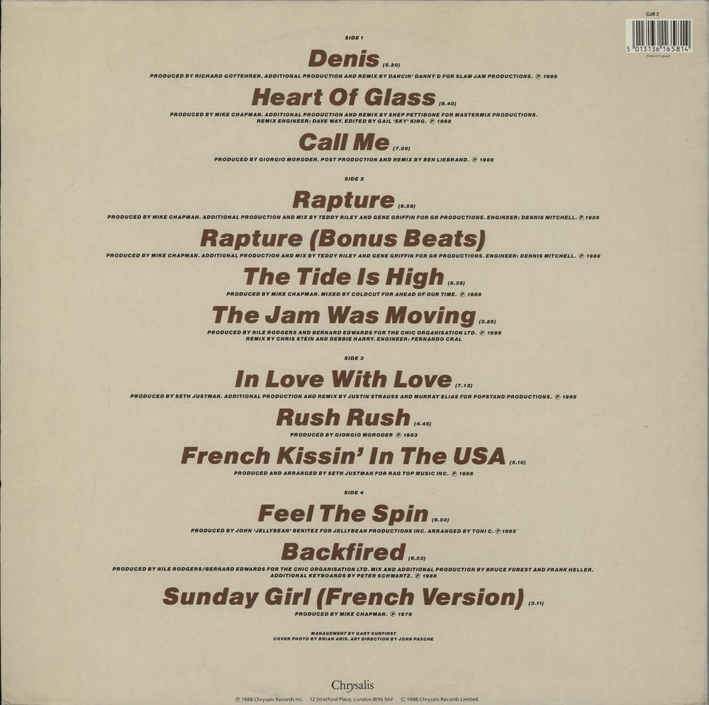 Debbie Harry Once More Into The Bleach UK 2-LP vinyl record set (Double LP Album) 5013136165814