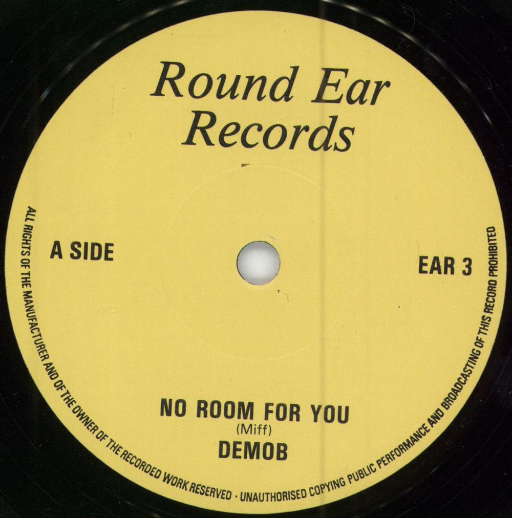 Demob No Room For You UK 7" vinyl single (7 inch record / 45) IK407NO784221