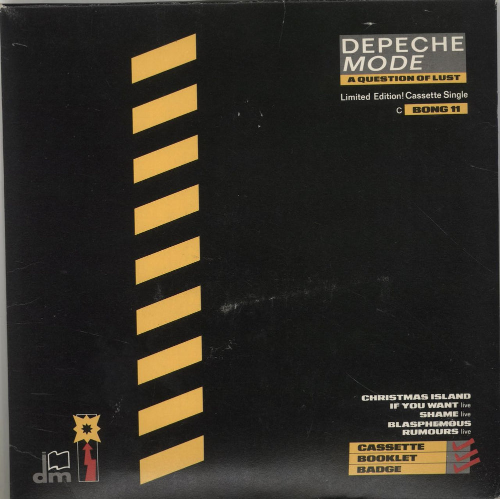 Depeche Mode A Question Of Lust - Cassette In 7" Sleeve UK cassette single CBONG11
