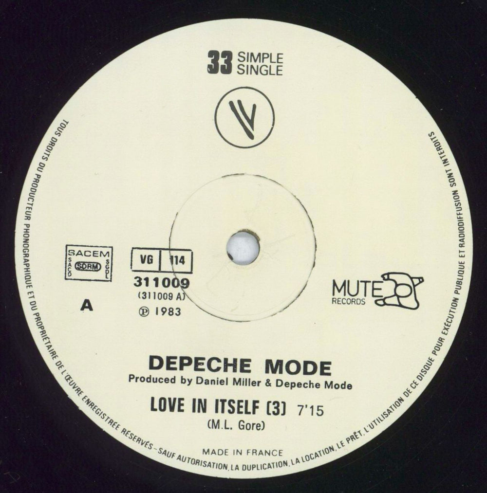 Depeche Mode Love In Itself French 12" vinyl single (12 inch record / Maxi-single) DEP12LO380068