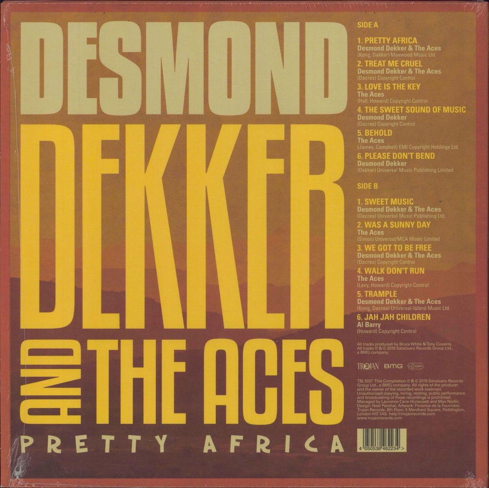 Desmond Dekker Pretty Africa - Translucent Gold Vinyl UK vinyl LP album (LP record) 4050538462234