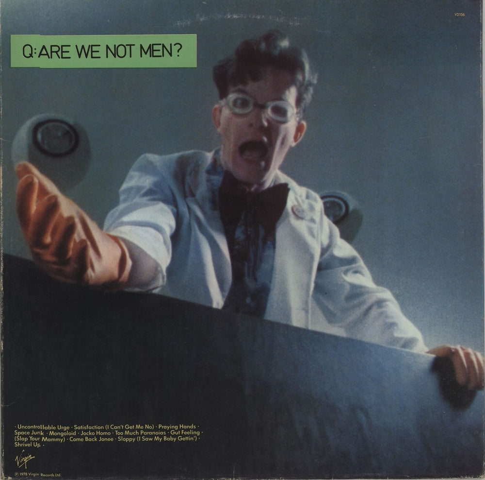 Devo Q: Are We Not Men? A: We Are Devo! - Red Vinyl UK vinyl LP album (LP record) V2106