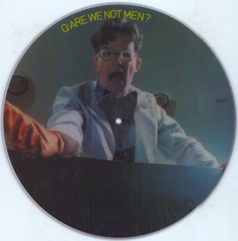 Devo Q:Are We Not Men? A: We Are Devo! UK picture disc LP (vinyl picture disc album) DVOPDQA436524