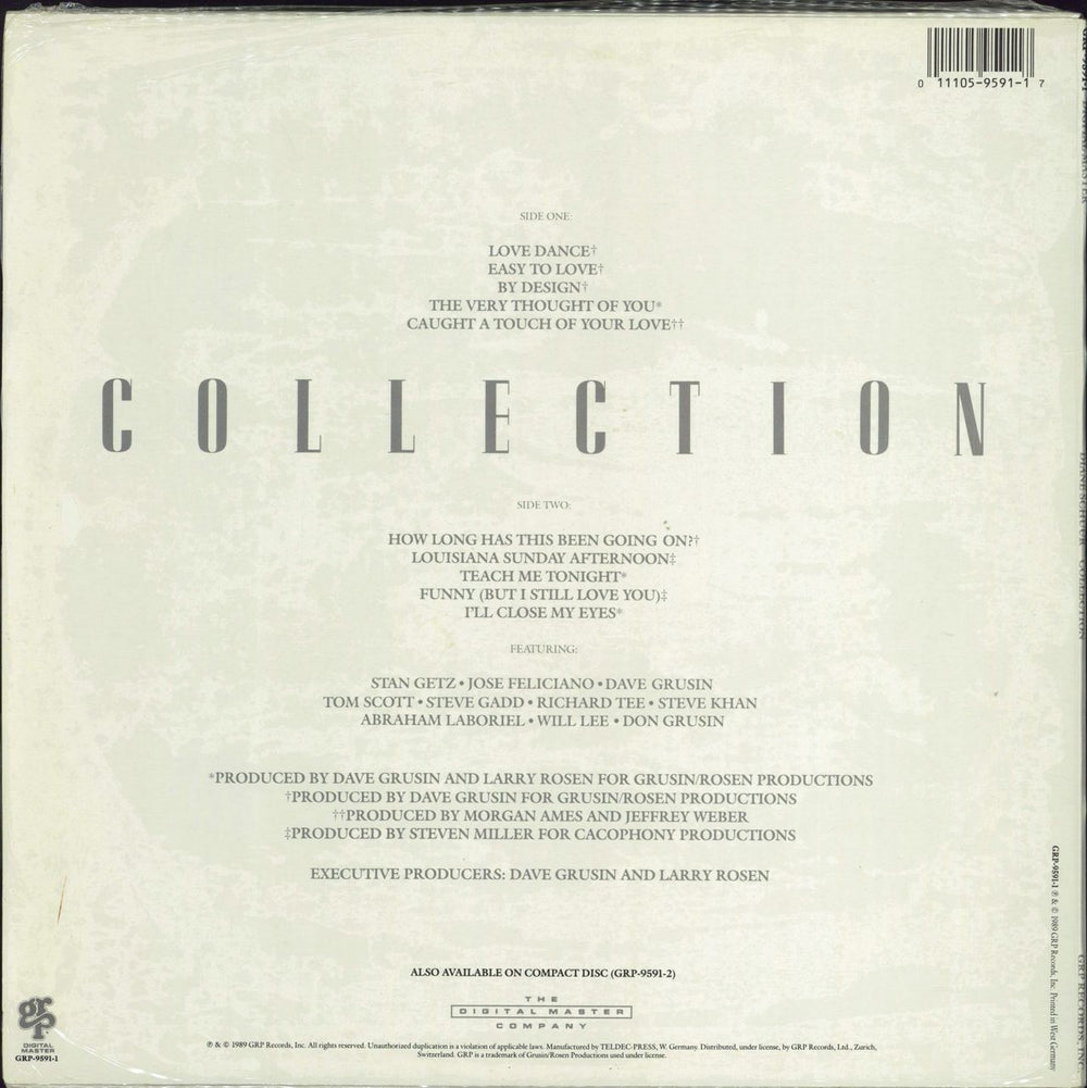 Diane Schuur Collection German vinyl LP album (LP record) 011105959117