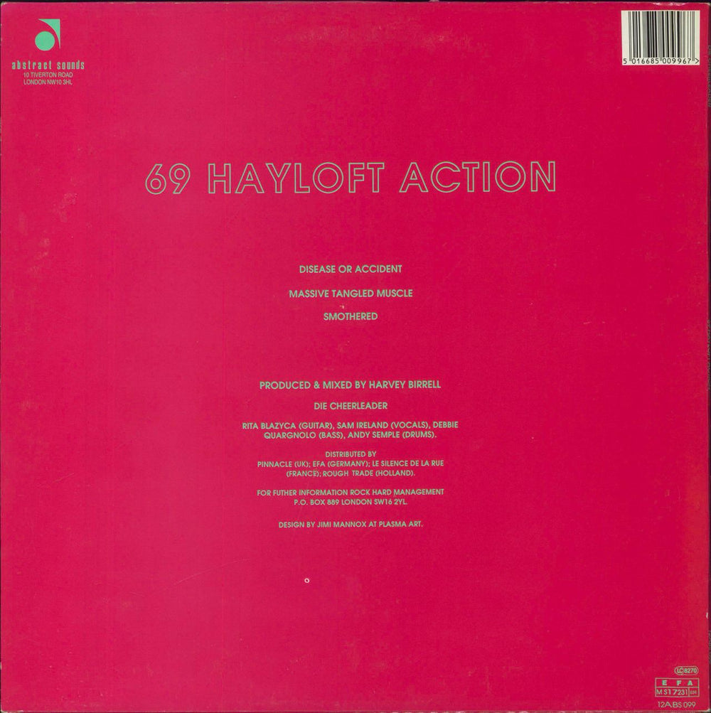 Die Cheerleader 69 Hayloft Action French 12" vinyl single (12 inch record / Maxi-single) 5016685009967