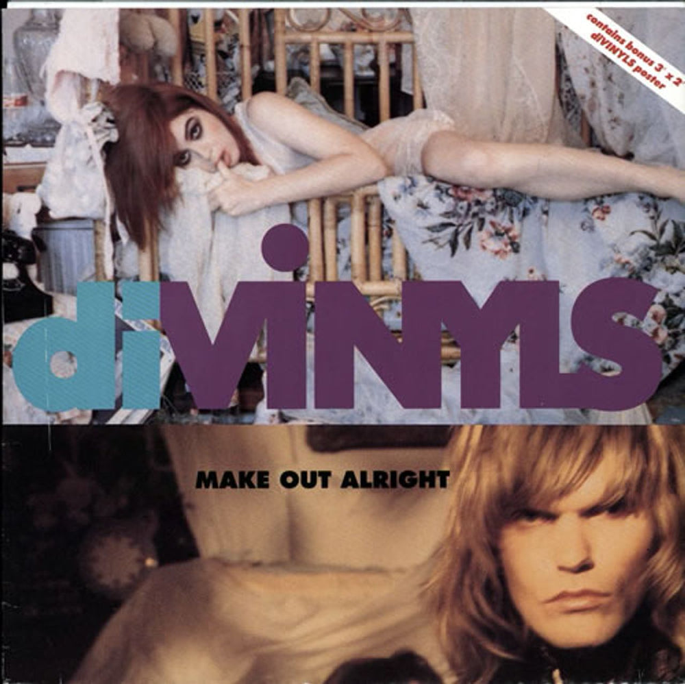 Divinyls Make Out Alright + Poster UK 12" vinyl single (12 inch record / Maxi-single) VUST49