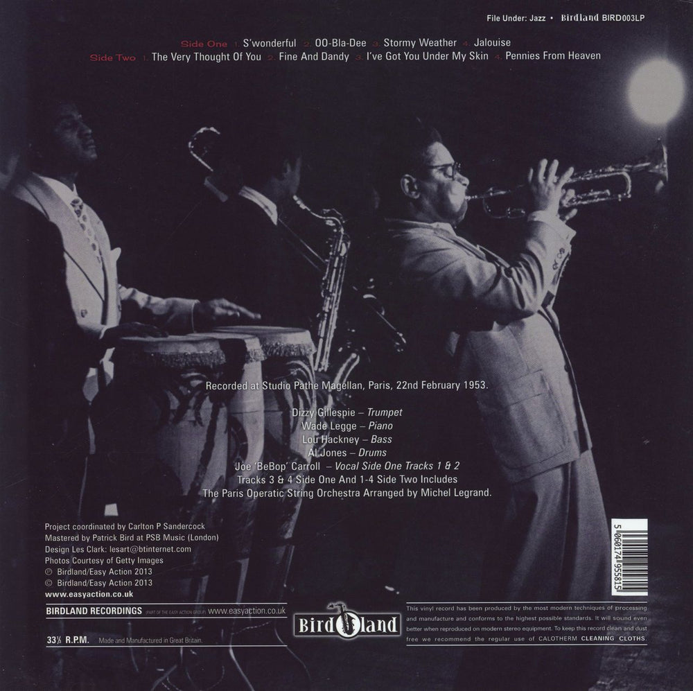 Dizzy Gillespie Paris...Always Volume Two UK vinyl LP album (LP record) 5060174955815