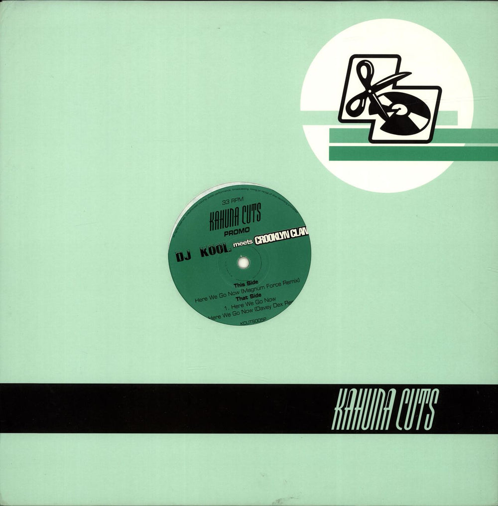 DJ Kool Here We Go Now UK Promo 12" vinyl single (12 inch record / Maxi-single) KCUTS005P