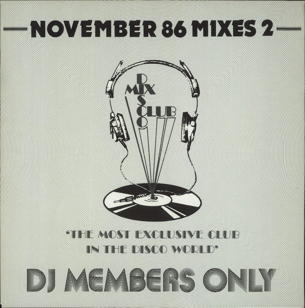 DMC November 86 - Mixes 2 UK Promo 12" vinyl single (12 inch record / Maxi-single) DMC046/3