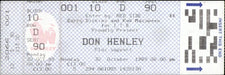 Don Henley Wembley Stadium UK concert ticket CONCERT TICKET