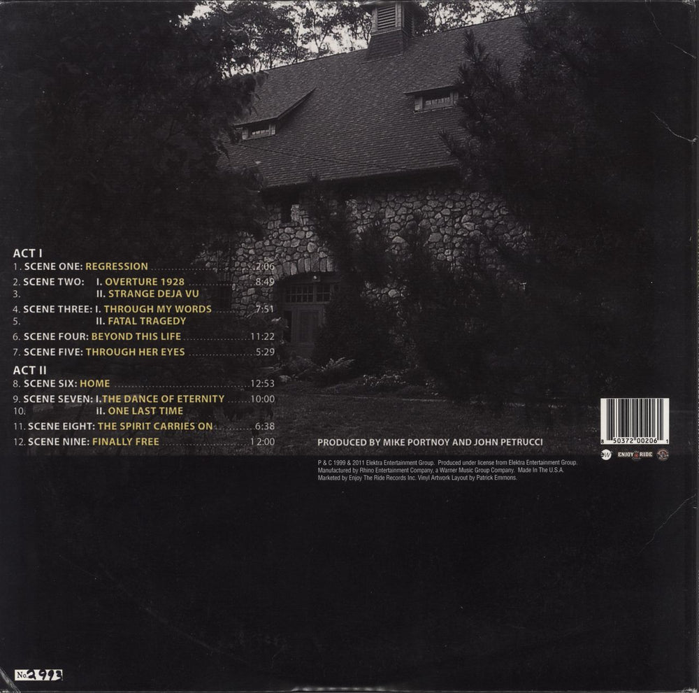 Dream Theater Metropolis Pt. 2: Scenes From A Memory - 180gram - Autographed US 2-LP vinyl record set (Double LP Album) 850372002061