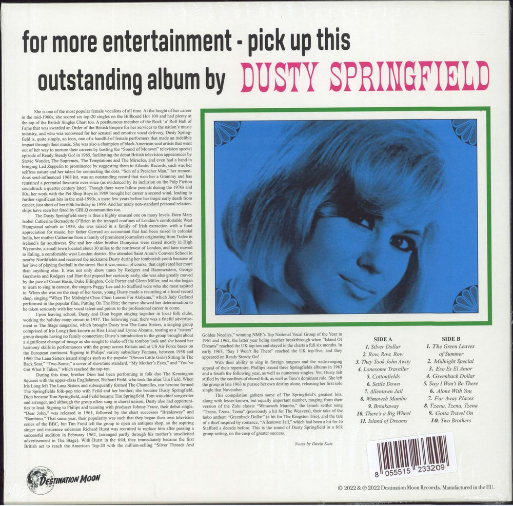 Dusty Springfield Faraway Places: Her Early Years With The Springfields 1962-1963 - White Vinyl - Sealed UK vinyl LP album (LP record) 8055515233209