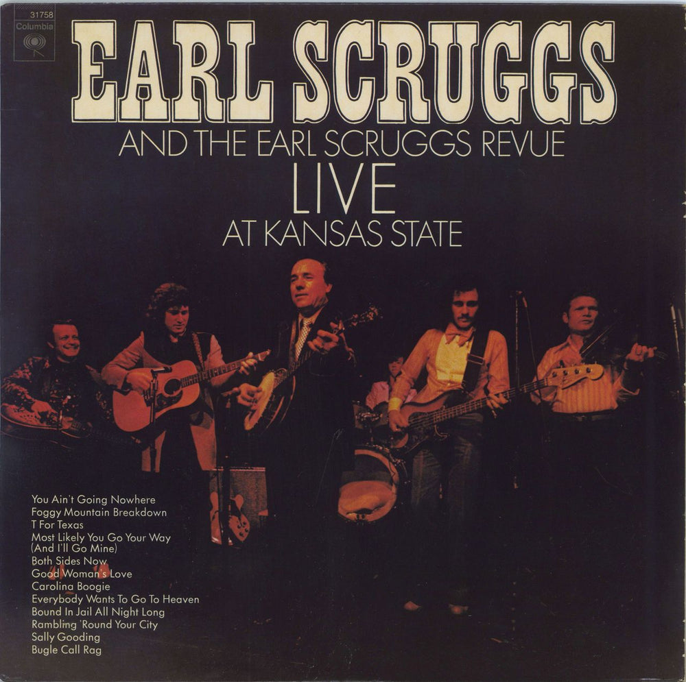 Earl Scruggs Live At Kansa State US vinyl LP album (LP record) PC31758