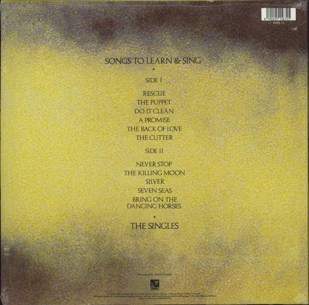 Echo & The Bunnymen Songs To Learn & Sing - Sealed UK vinyl LP album (LP record) 190295156725