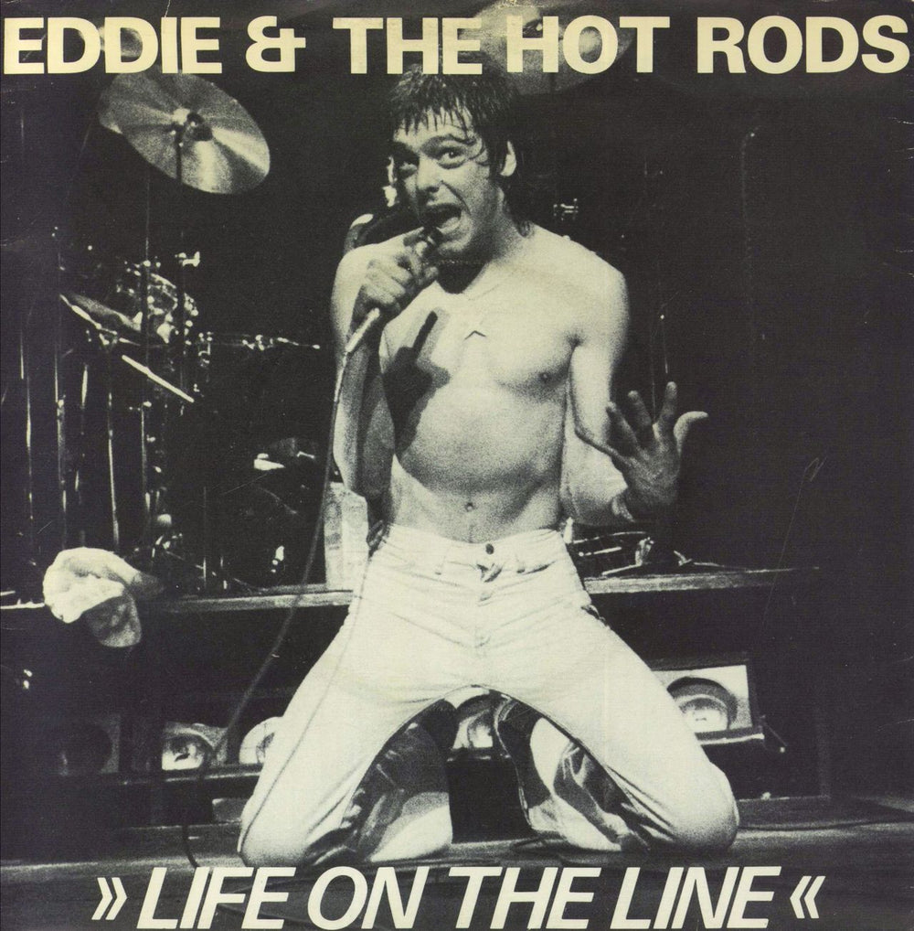 Eddie And The Hot Rods Life On The Line - Factory Sample UK Promo 7" vinyl single (7 inch record / 45) WIP6438