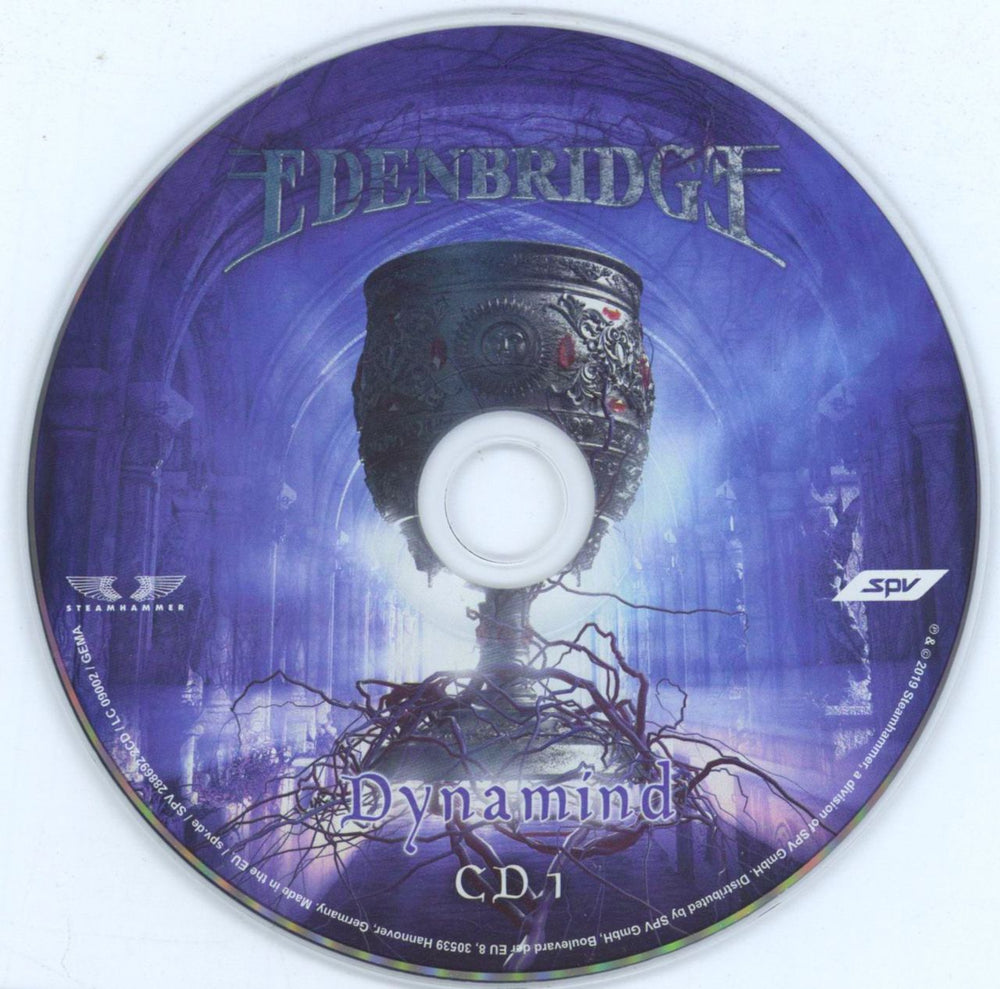 Edenbridge Dynamind - Blue Vinyl + Bonus CD German 2-LP vinyl record set (Double LP Album)