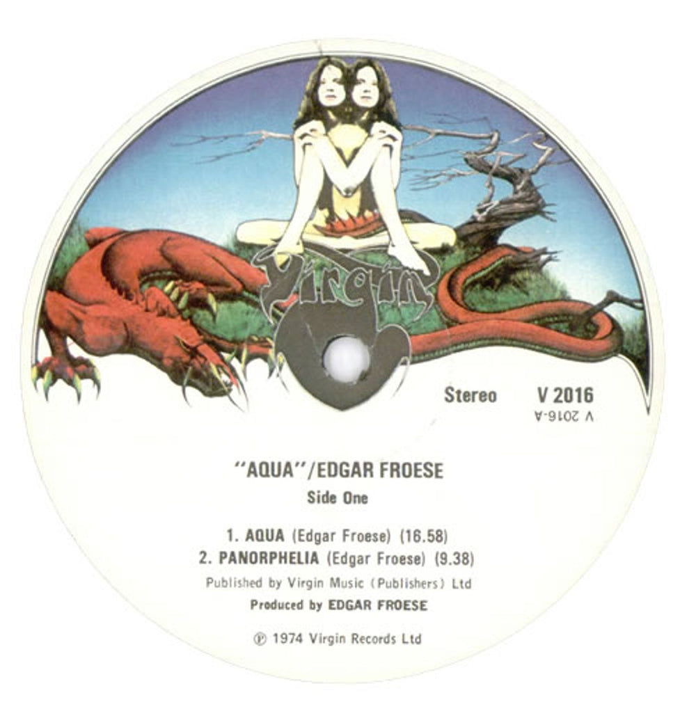 Edgar Froese Aqua - 1st UK vinyl LP album (LP record) FROLPAQ05841