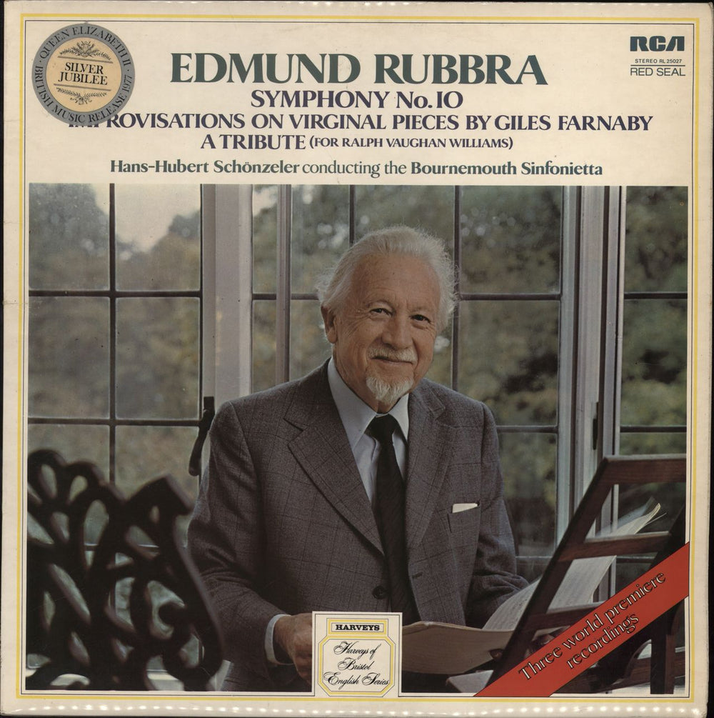 Edmund Rubbra Symphony No. 10 / Improvisations On Virginal Pieces By Giles Farnaby / A Tribute UK vinyl LP album (LP record) RL25027