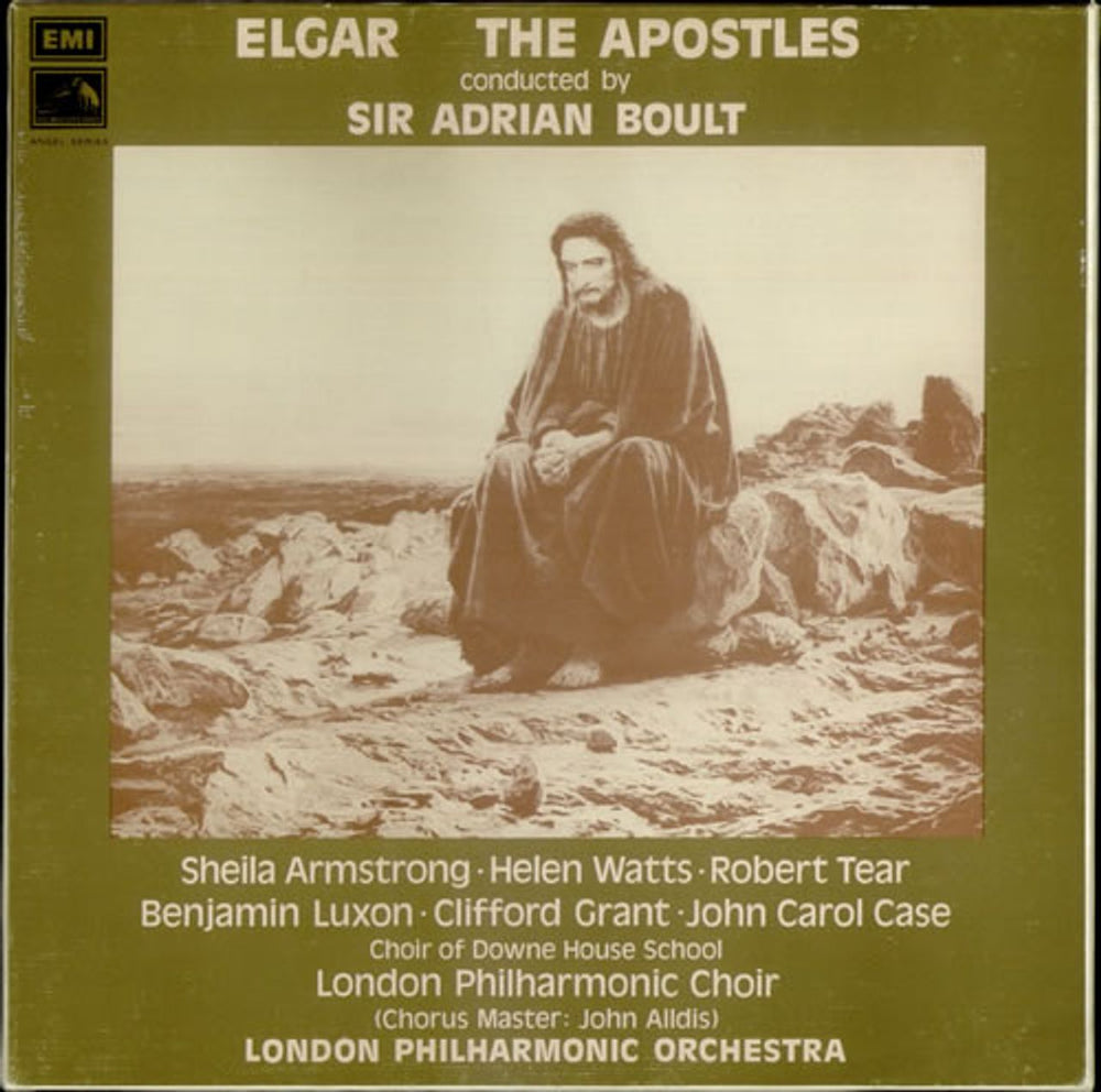 Edward Elgar The Apostles UK 3-LP vinyl record set (Triple LP Album) SLS976