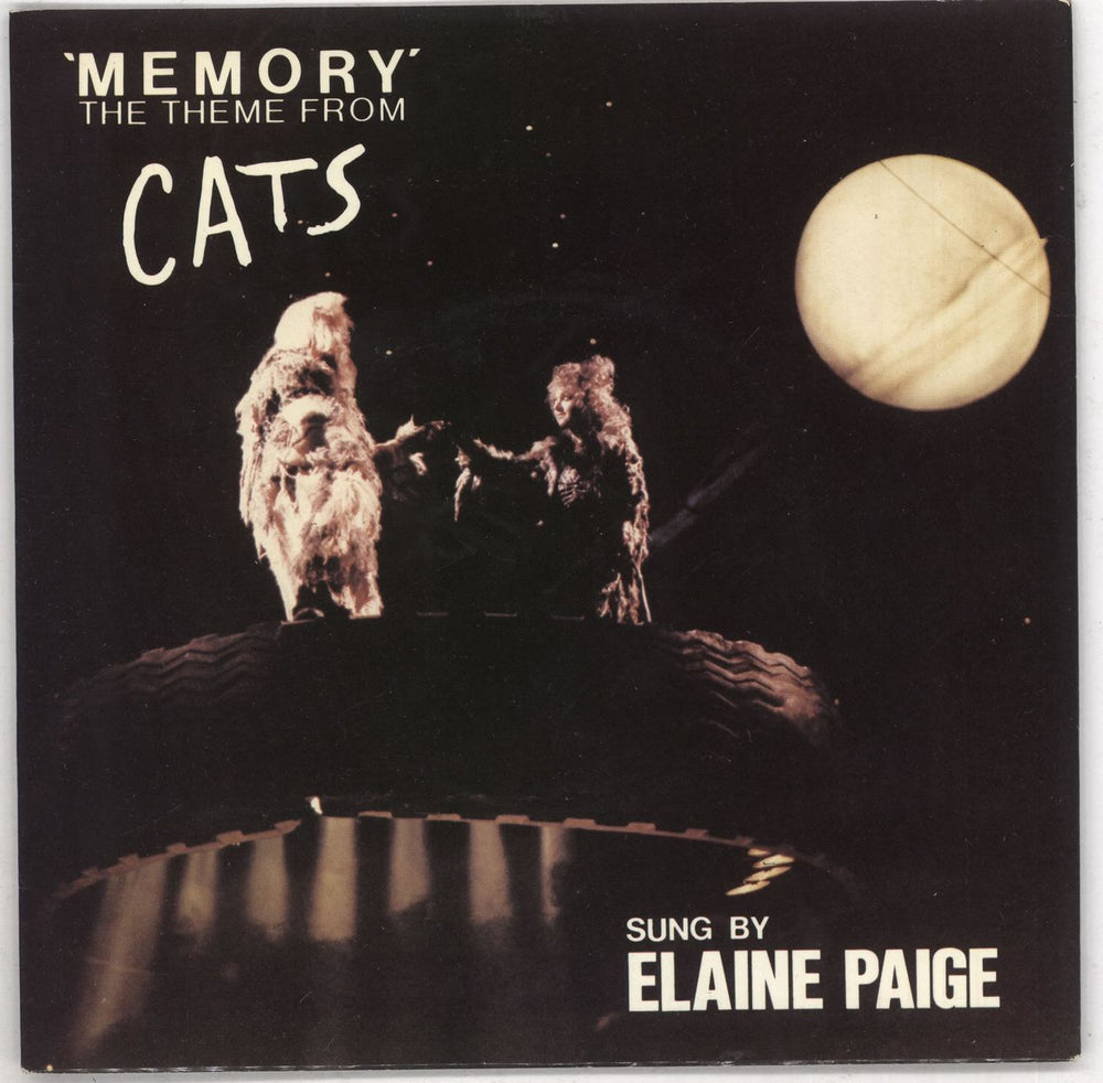 Elaine Paige Memory - P/s UK 7" vinyl single (7 inch record / 45) POSP279