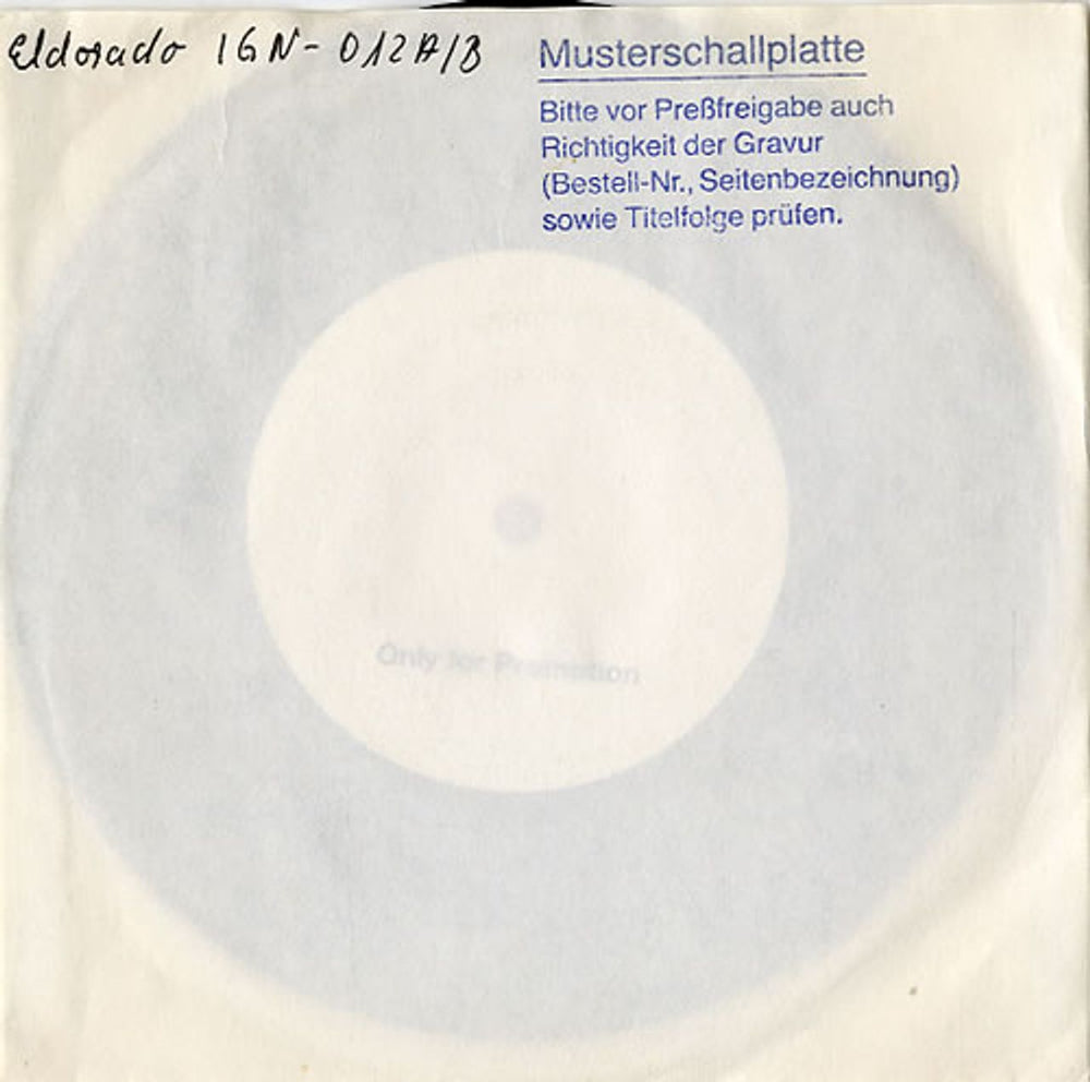 Elemae Sleeping With Adrenaline - Test Pressing UK 7" vinyl single (7 inch record / 45) IGN012