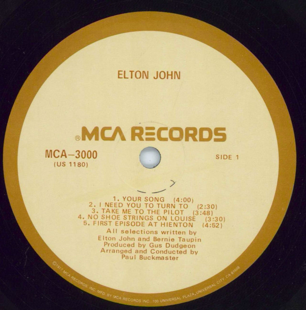 Elton John Elton John US vinyl LP album (LP record) JOHLPEL799833