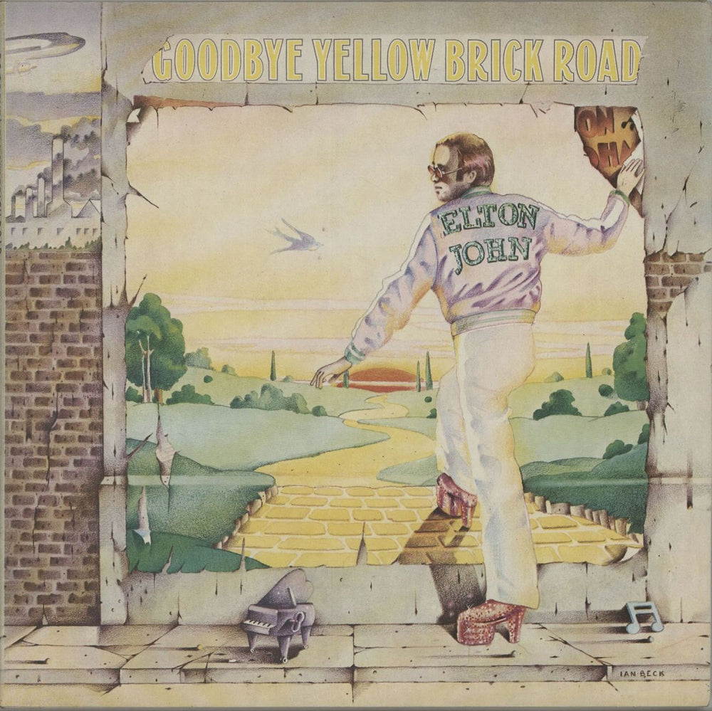 Elton John Goodbye Yellow Brick Road - Purple Vinyl UK 2-LP vinyl record set (Double LP Album) DJLPD1001